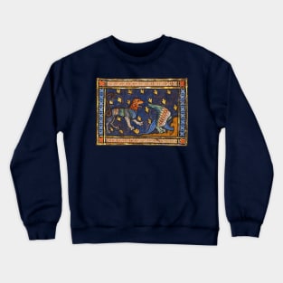 THE LION AND DRAGON Medieval Bestiary Crewneck Sweatshirt